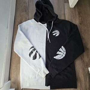 NBA Black and White Split Hoodie